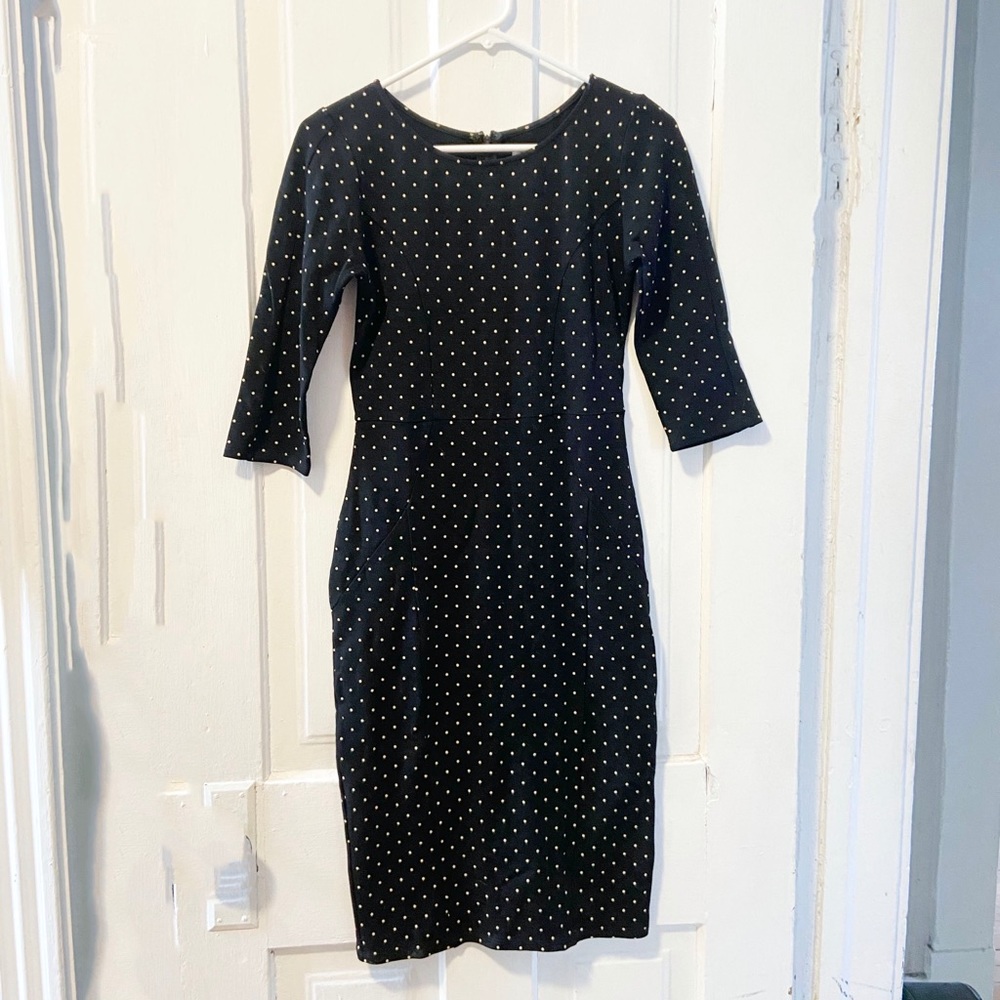 Polka Dot Bodycon Pencil Dress